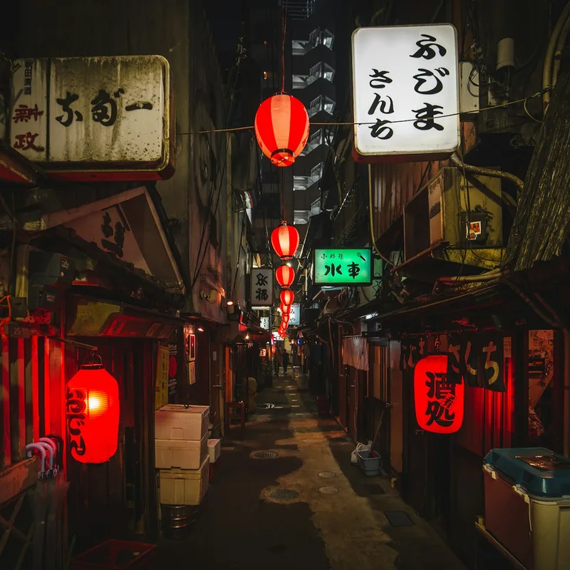 Alley of red lanterns